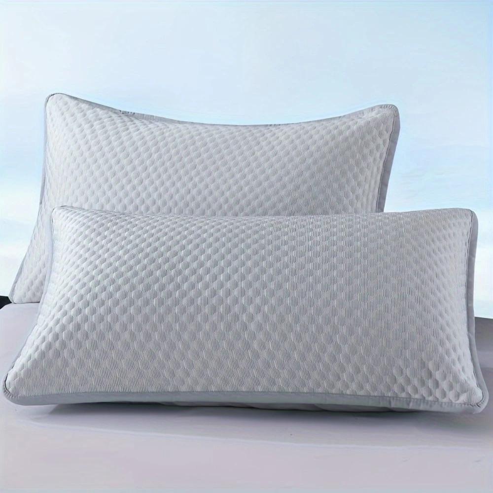 Federe Fresche Traspiranti Morbide Biancheria da Letto con Eleganti Fantasie Bordatura con Nappe e Chiusura a Busta Lavabili in Lavatrice Comfort Estivo per Chi Soffre il Caldo