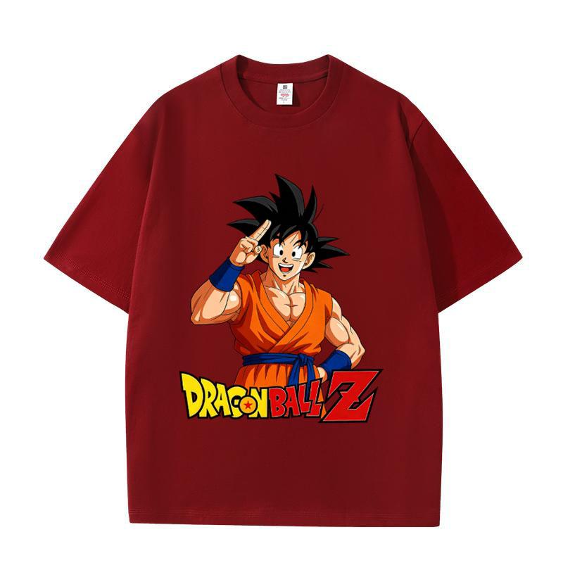 Japanese Animation Dragon Ball Z Men's T-shirt Summer New Retro Fashion Men's Women's Streetwear Printed Tops