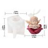 3D Rose Flower Angel Candle Mold Silicone Gift Making Kit Diy  Soap Handmade Gypsum Scented Soap Mould