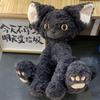 Black Cat Plush Toy,Stuffed Animal Adorable Fluffy Cat Plush Comfort, Cute Soft Plushies Cat Gifts For Kids Boy Girls & Adult