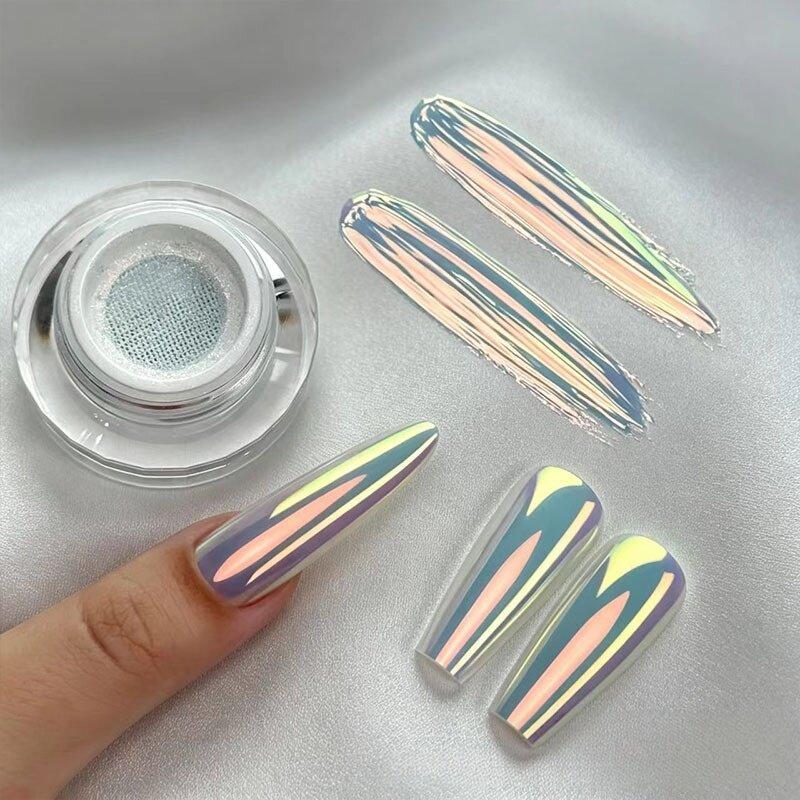 1 stk Menneskefisk Pulver Macaron Magisk Spejlpulver Air Cushion Japansk Neonpulver Aurora Glitter