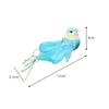 Simulated Long-Tailed Feather Bird Figurine Model Set Artificial Birds Ornament Colorful Feathered Home Garden Decoration