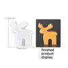 WTEMPO DIY Resin Silicone Molds Christmas Tree Snowflake Reindeer Pattern Design Ornaments Making Molds Christmas-themed Candles Making Molds