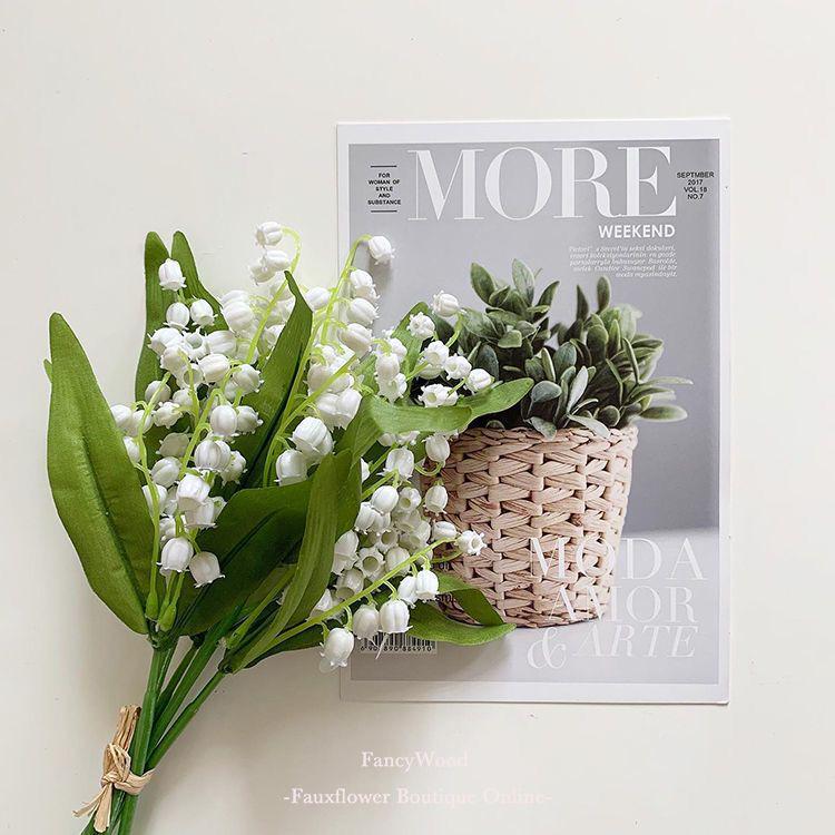 Maiglöckchen Windspiel Kunstblume Brautstrauß: Frische Wohn- & Schlafzimmerdeko