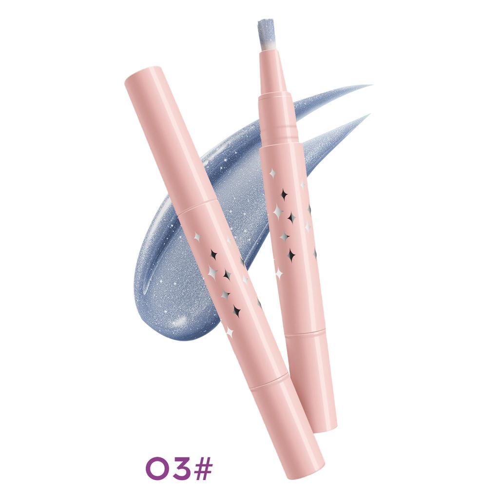 1Pc 1.8ML Long Lasting Liquid Eyeshadow Quick Dry Formula Waterproof Sweat Proof Shimmery Pearlescent Finish Makeup for Effortless Glam