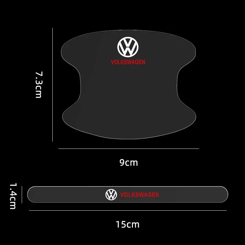 Car Door Handle Protector Stickers Universal Protection Film Car Styling For Volkswagen GOLF Polo VW CADDY PASSAT JETTA
