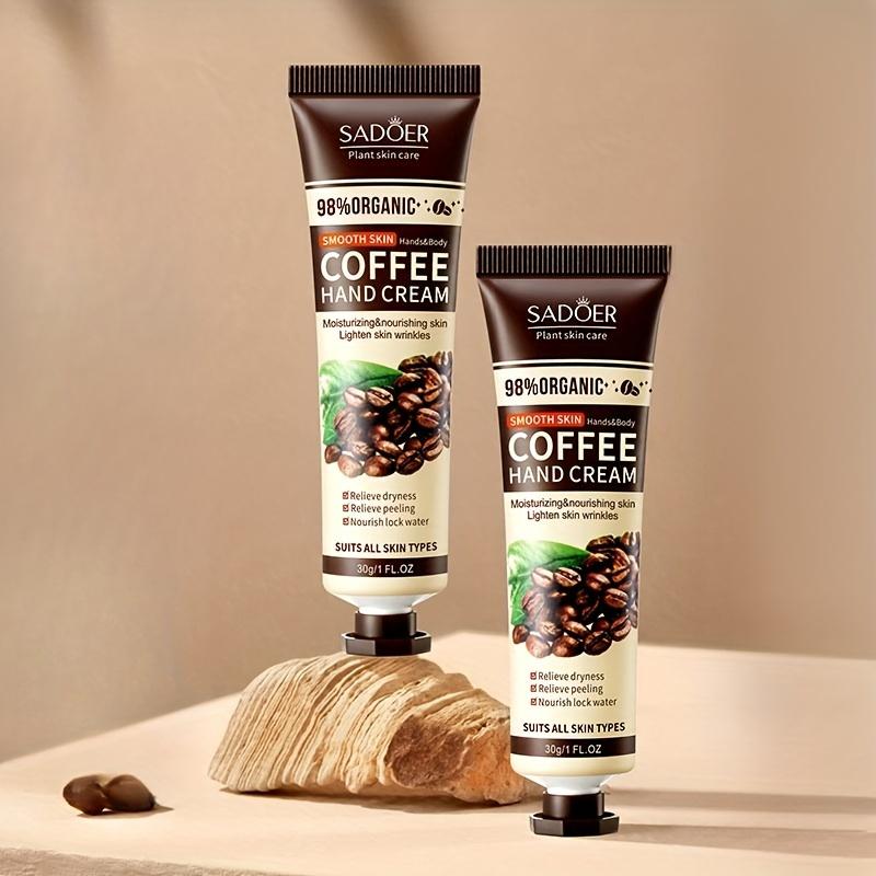 Kaffee Handcreme Hellt auf Spendet Feuchtigkeit Schützt Farbe Anti-Trocken Langanhaltend Feuchtigkeitsspendend Erfrischend Nicht Fettend Tragbar Haut
