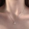Chic Small Cherry Pendant Necklace for Women Simulated Pearl Accessories for Engagement Ceremony Zirconia Jewelry Gifts
