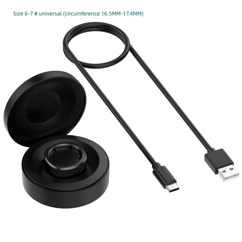 Custodia di Ricarica Portatile da Viaggio per RingConn Smart Ring GEN 1/2/2 Air, Base di Ricarica Wireless con Porta Type-C, Compatibile con Taglie 6-14# (5V)
