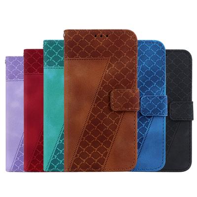 7 Shaped Embossing Flip Leather Case For Motorola G35 G55 G85 G34 G04 G84 G54 G14 E13 Kickstand Wallet Card Slots Cover Holster for Motorola Edge 50