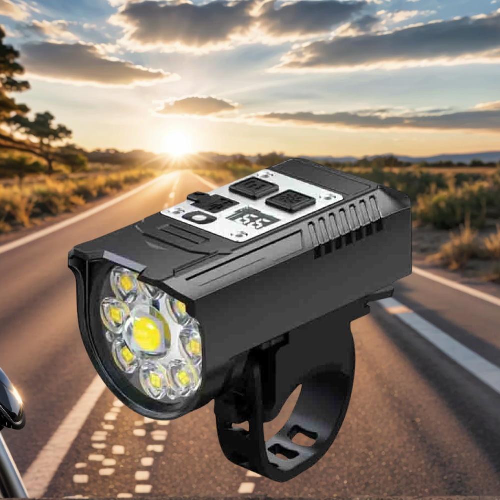 LED Bicycle Front Light High Brightness Bike Flashlight Intelligent Sensor Bike Safety Lamp Bicycle Headlight for Night Riding