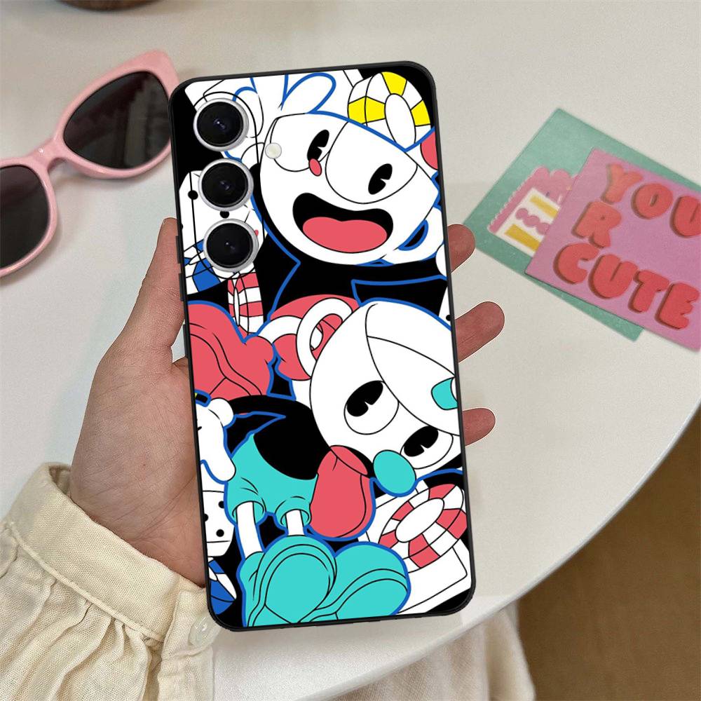 

Classic Game Anime C-CupheadS Phone Case For Samsung S 24 fe 25 Ultra plus 20 lite 21 30 22 23 24 22 Ultra 5G Fundas Samsung S20 ULTRA 5G