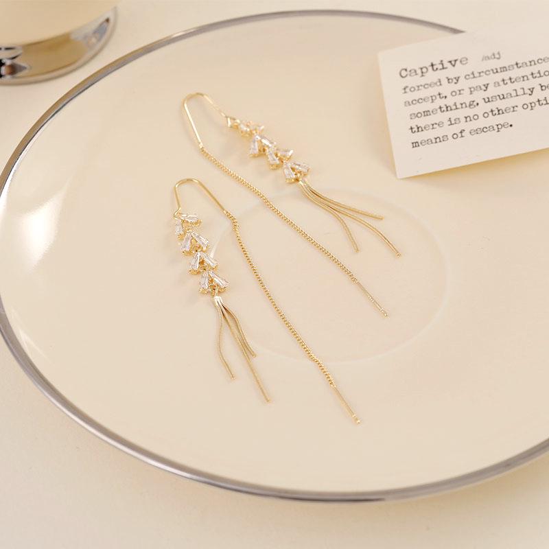 Wheat Ear Tassel Earrings 2024: Versatile, Exquisite Design for Larger Faces