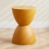 Hourglass Round Stool, Shoe Changing Stool - Colorful Geometric Aesthetics Design, Suitable for Modern Style Home Decor