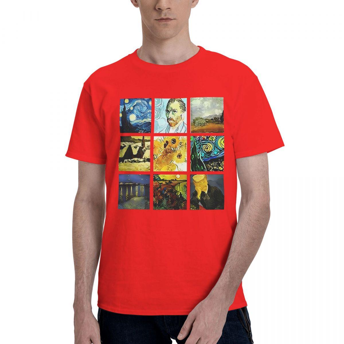Van Gogh Sanskrit Print 100 Cotton Casual Breathable Confortable TShirt New Gifts And TShirts Men TShirt S