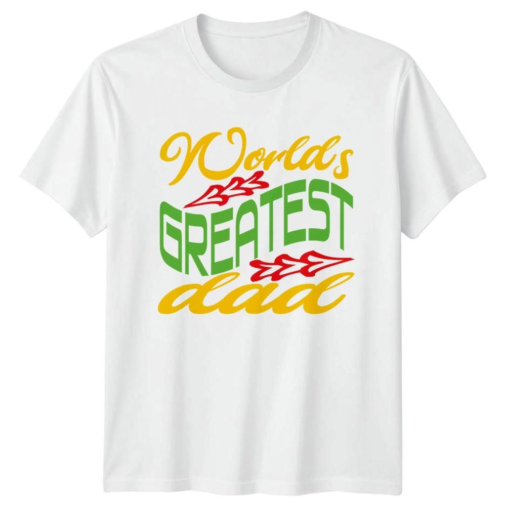 Worlds Greatest Dad Unisexs TShirt Dad Slogan Fathers Day Gift For Him S