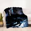 DC Universe Online Batman PosterBlanket Flannel Throw Blanket for Sofa, Bed, Travel, Camping, Office, Couch, Chair