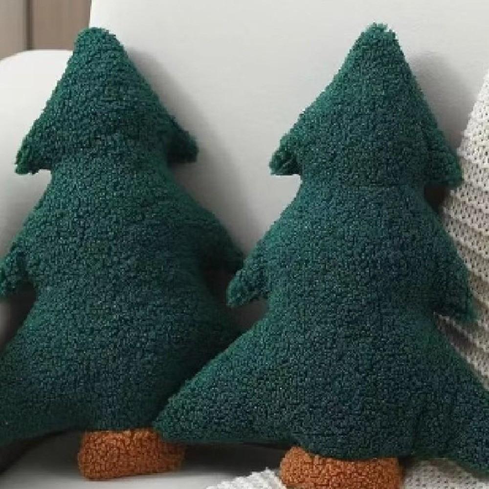 Soft Christmas Tree Pillow 40cm Festive Decor Pillow New Stuffed Plush Pillow  Christmas