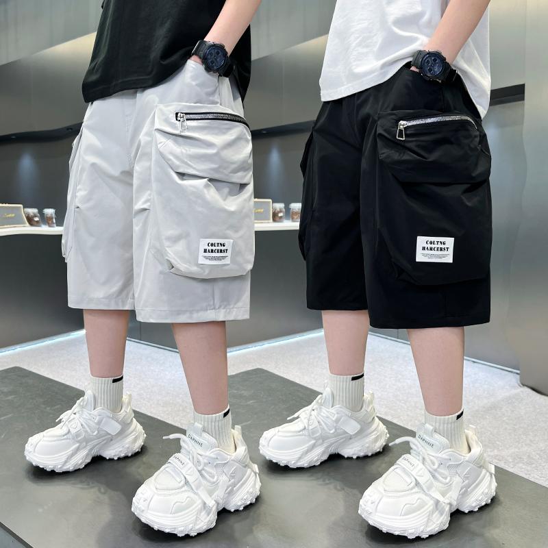 Children's Clothing Boys' Summer Shorts Pants 2026 New Thin Summer Clothing Mid Size Children's Mid Size Work Pants Trend