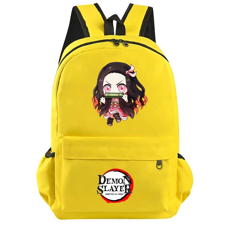 Anime Demon Slayer Backpack for Boy Girl Back To School Bag Large Capacity Backpack Bookbag for Kid Men Women Travel Bag Mochila