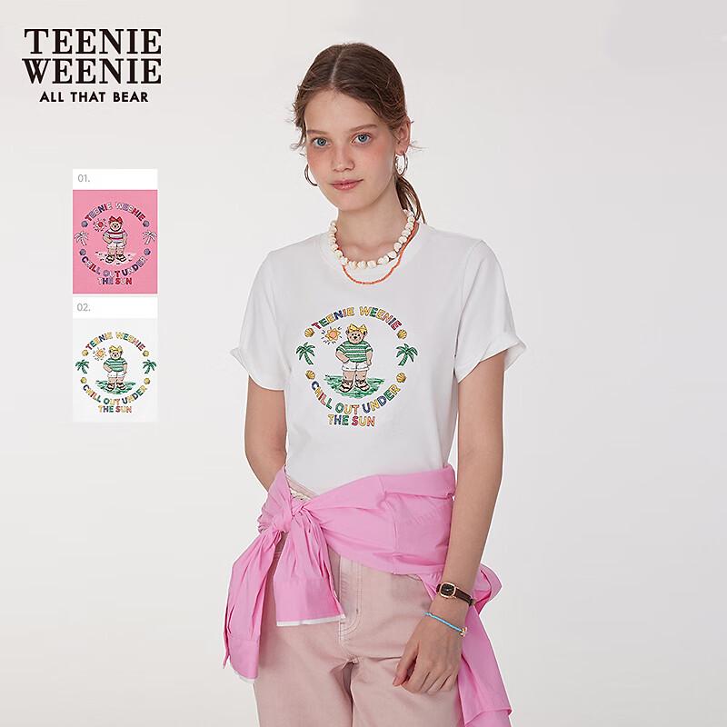 Teenie Weenie Women s Round Neck Short Sleeve T-shirt L