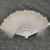 Lolita Feather Folding Fan Fairy Dark Gothic Court Dance Wedding Party Decor