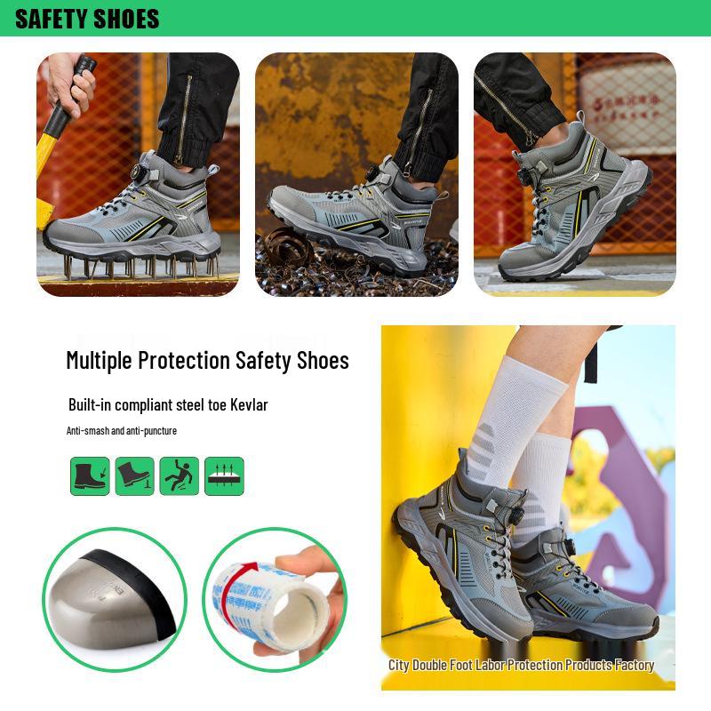 All-Season Steel Toe High-Top Safety Boots: Anti-Smash, Anti-Puncture, Comfort for Long Hours