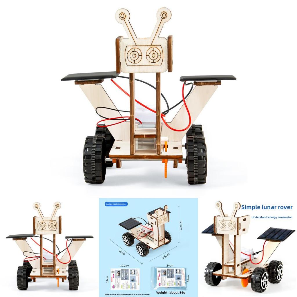 Simulated Wooden Lunar Rover Assembly Model Material Set Children Puzzle Toys For Kids And Teens