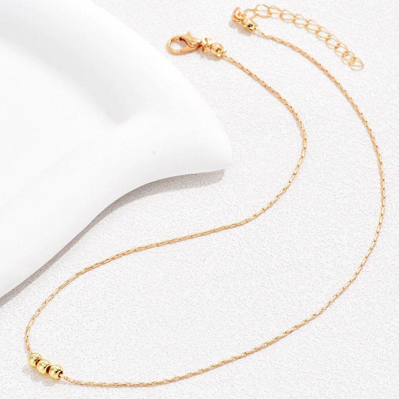 Stainless Steel Necklaces New Trend Gold Color Metal Charms Pendants Chains Fashion Necklace For Women