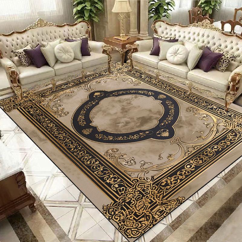 Luxury European and American Style Carpet Living Room Large Area Rugs 200x400cm Bedroom Decor Cloakroom Non-slip Floor Mat