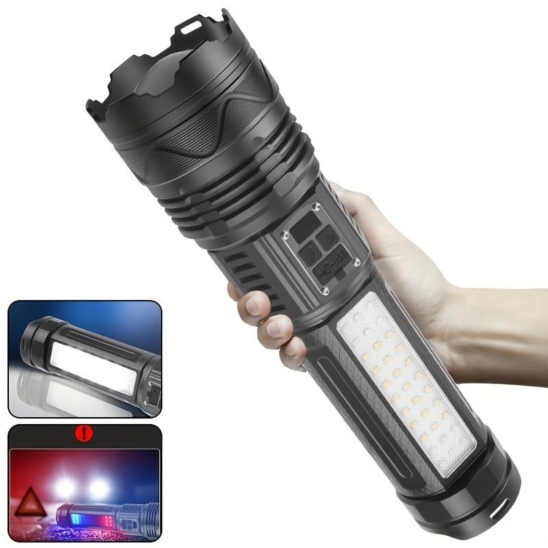 1Pc Adjustable Flashlight, Long Battery Life, Suitable for Camping, Running, Hiking, Fishing, Mountaineering, Etc.