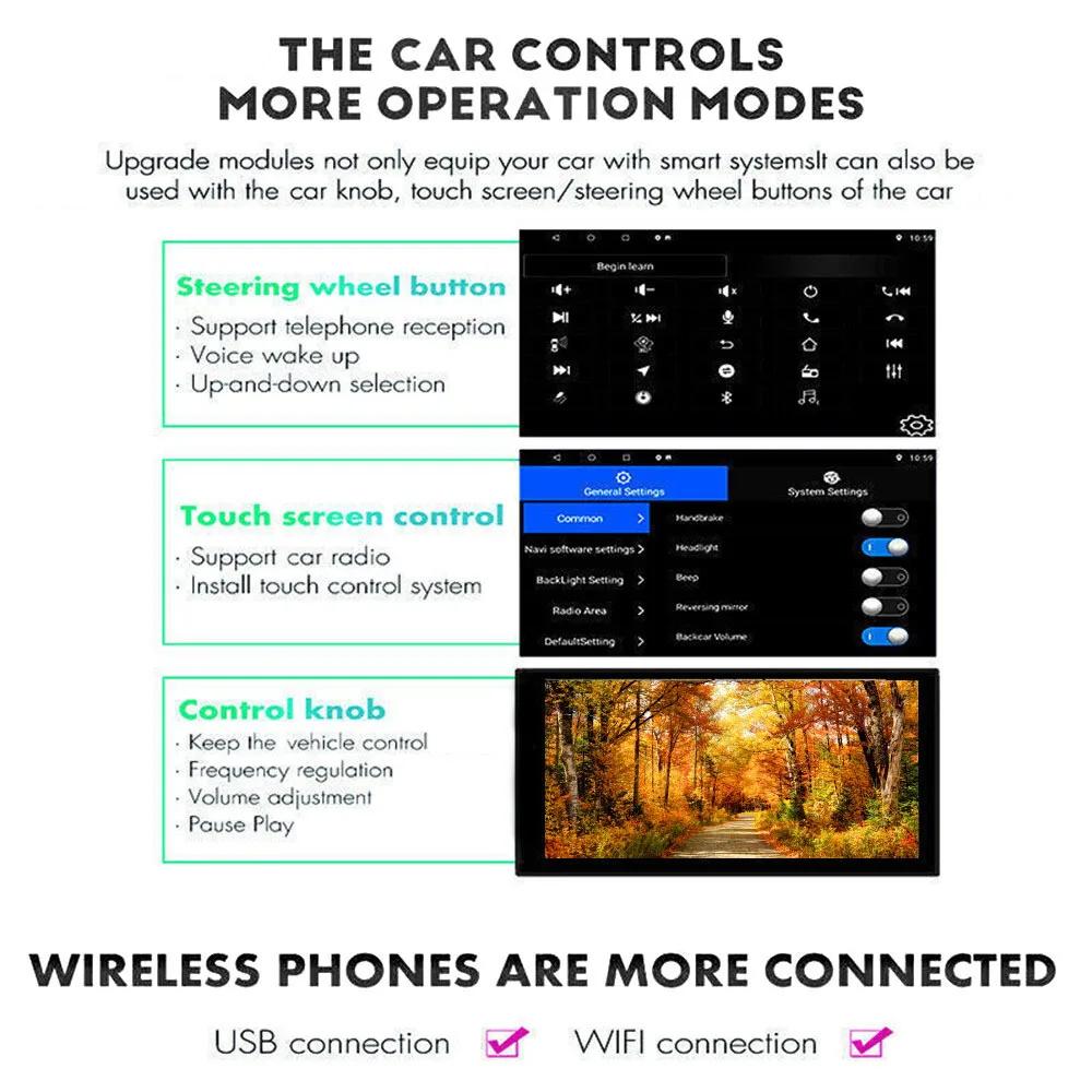 9 Inch Car Player Android 15 Car Stereo Radio RDS Fit for Carplay Android Auto WiFi 2G+64GB Navi AHD for Peugeot 307 2002-2013