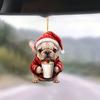 Dog Cartoon Charming Acrylic Hanging Ornament For Festive Christmas Decor Tree