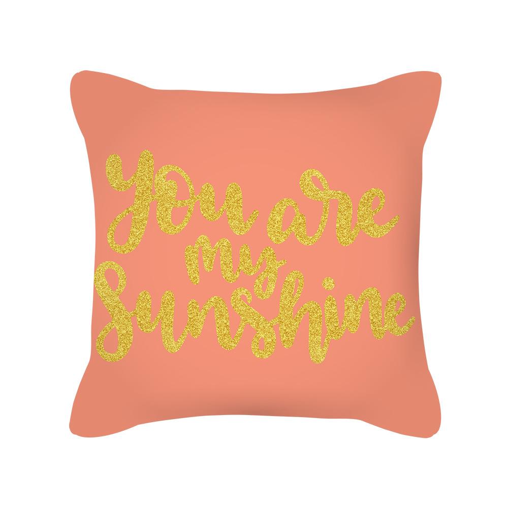 Home Pillowcases Flowers Sofa Cushions Ins Nordic Peach Skin Pillowcases Pillowcases