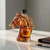 Yousheng Horse Head Whiskey Decanter, Funny Glass Liquor Bottle, 350ml Whiskey Wine Spirits Decanter, Novelty Bar Decor Gift for Men Dad Horse Lovers