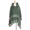 Neck Warmer Hooded Cape Fishbone Pattern Women Shawl Elegant Knitted Scarf  Daily