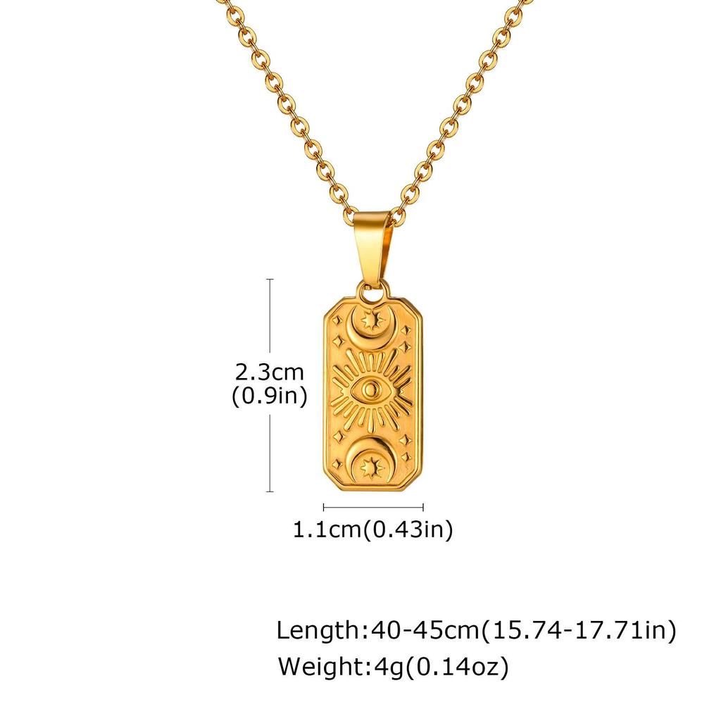 Damen-Halskette mit Retro-Kreuz- und Elefantenanhänger