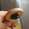 Solid Wood Bottle Opener with Handle Round Refrigerator Magnets Ergonomic Grip Beer Opener for Home Commercial Use