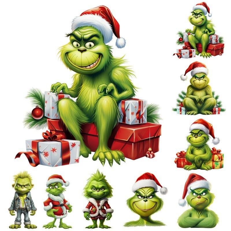 Fun Cartoon Acrylic Christmas Tree Hanging Decoration For Auto Style
