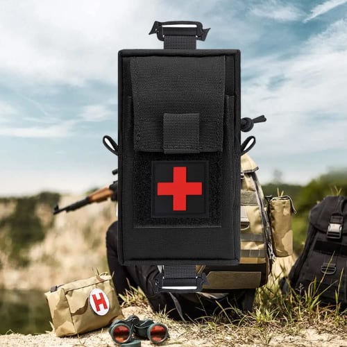 SEKIDAR Multi-Function Pouch, Military, Tactical, Airsoft, Medical, Smartphone Pouch, Waist Pouch, Fanny Pack, Accessory Bag, Military-Style Wallet Po