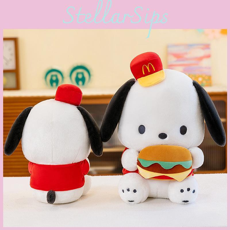 Mcdonald Pochacco Hat Plush Toy Cartoon Stuffed Dolls Decoration Kids Gifts