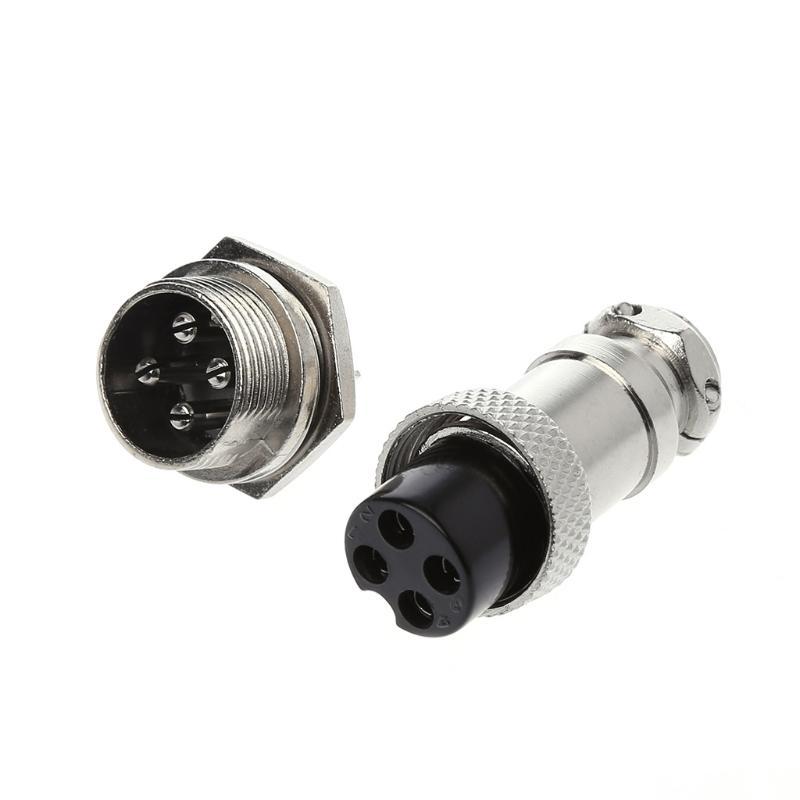 Aviation Plug Male & Female Wire Panel Metal Connector 16mm 2/3/4/5/6/8/9 Pin