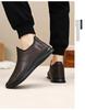 Warme Baumwoll-Kurzstiefel für Herren, große Größe, mit Polyurethan - Bequeme flache Öffnung, verdickt, mit Plüsch-Stil