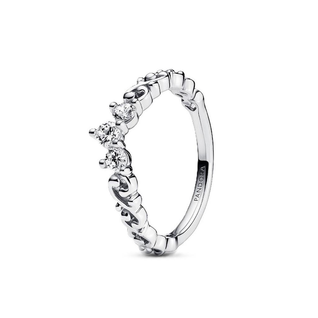 

Pandora Regal Swirl Tiara Ring With Clear Cubic Zirconia P-192232C01-54 For Women