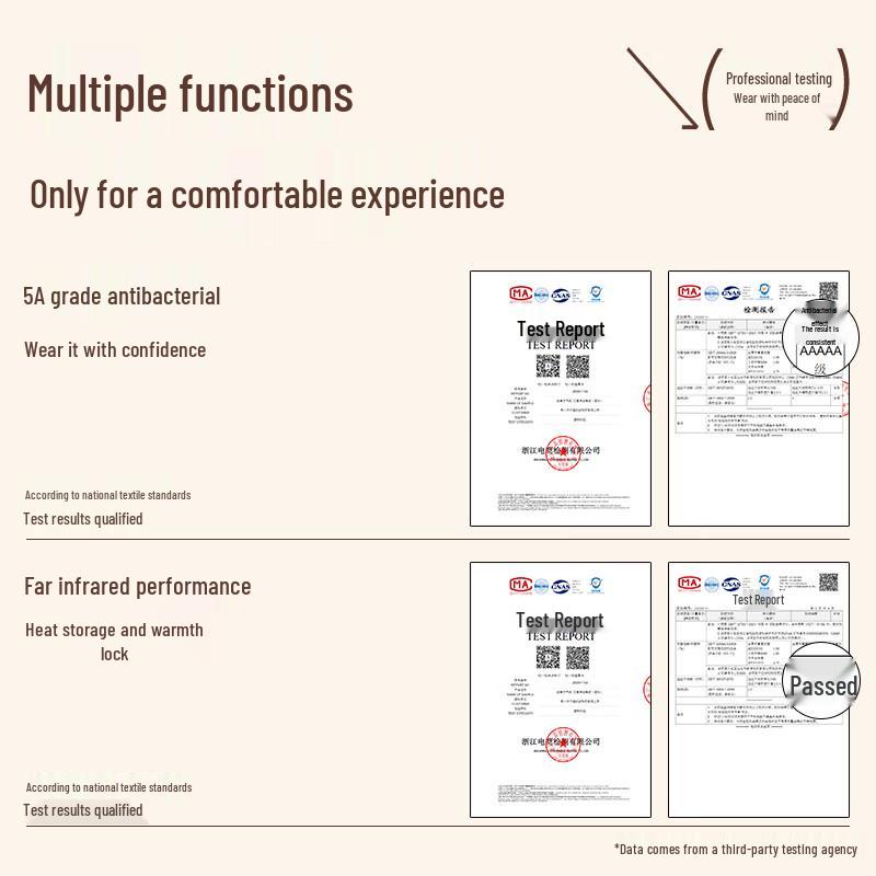 VANCL Men's 5A Antibacterial Fleece Lined Half-Zip Mock Neck Base Layer Shirt