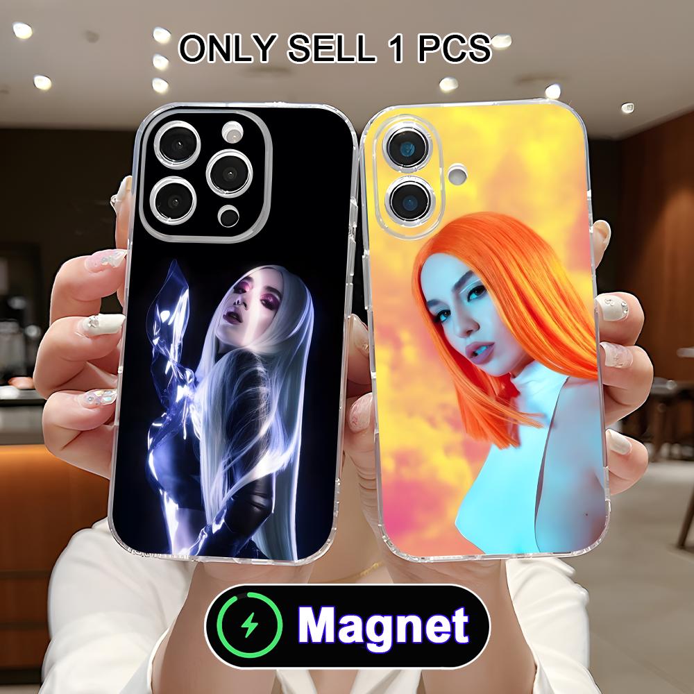 Fashion Ava Max Clear TPU Magsafe Mobile Phone Case for iPhone 17 16 15 14 13 12 11 Air Pro Max Plus Mini Colorful Cover
