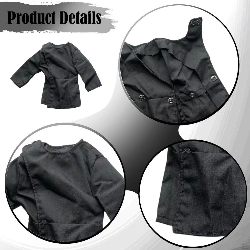 1/6 Scale Male Action Figure Clothes Long Sleeve Shirt for 12 Inch Model Body Doll Dress Up Fashion