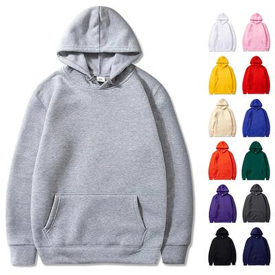 Mode Lässig Fleece Kapuzenpullover Herren Großhandel Einfarbig Weiß Pullover Hoodie Unisex Günstiges Sweatshirt Mit Kapuze Polerones Para Hombre