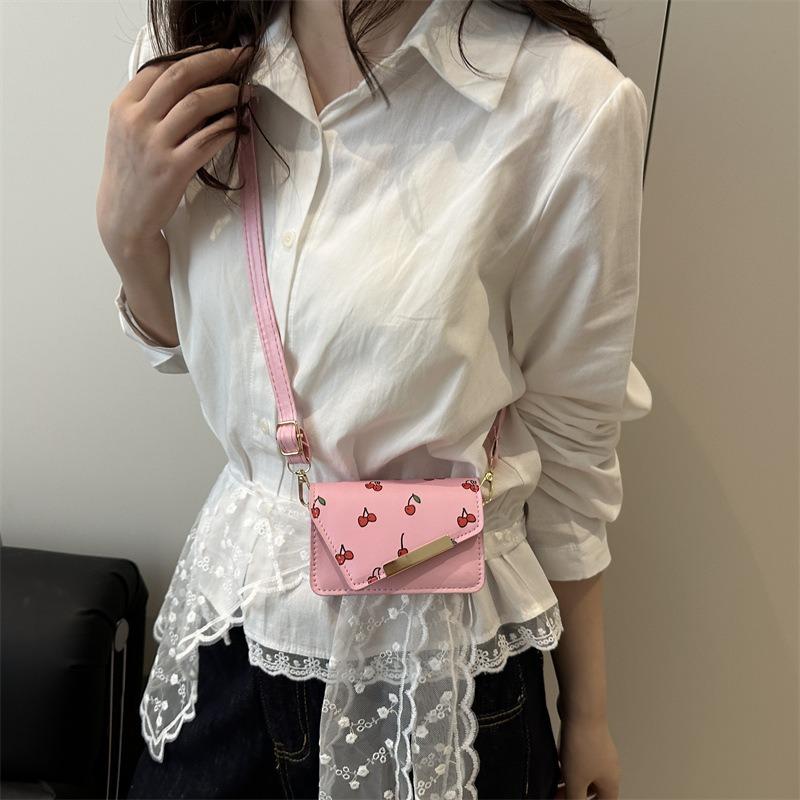 New Summer Trend Mini Small Fresh Cherry Fashion Women's Bag Niche Messenger Bag Sweet Little Square