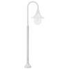 VidaXL Lampadaire Jardin E27 120 cm Aluminium Blanc Éclairage Lamp de Chemin 44210